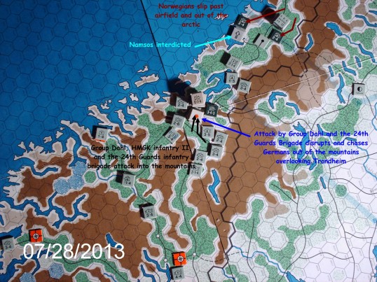 Allied turn 4 - the Trondheim "kessel" (click image to enlarge)